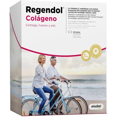 Eladiet Collagène - Collagène Hydrolysé avec Vitamine C - 30 Sachets - Publicité Eladiet Collagène - Collagène Hydrolysé avec Vitamine C - 30 Sachets - Publicité
