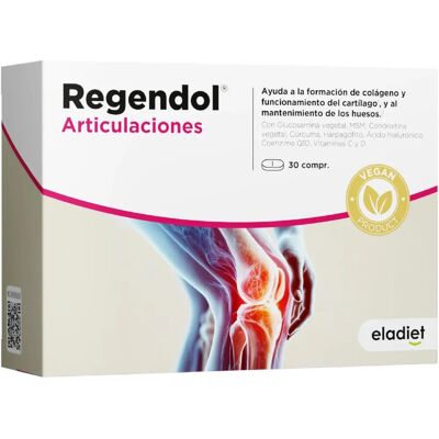 Eladiet RegenDol Vegan 30 Comprimidos - Apoio às Articulações e Músculos Eladiet RegenDol Vegan 30 Comprimidos - Apoio às Articulações e Músculos