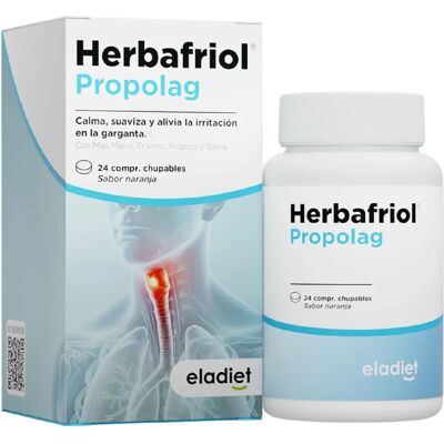 Eladiet Herbafriol Propolag - 24 Tablets - Throat Soothing Supplement Eladiet Herbafriol Propolag - 24 Tablets - Throat Soothing Supplement