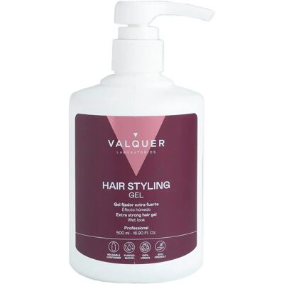 Gel Fixatif Vegan Extra Fort Valquer - Effet Mouillé Naturel Gel Fixatif Vegan Extra Fort Valquer - Effet Mouillé Naturel