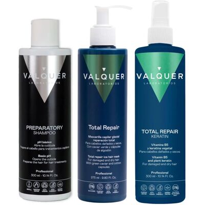Pack de Réparation Capillaire Valquer Professional - Traitement pour Cheveux Endommagés Pack de Réparation Capillaire Valquer Professional - Traitement pour Cheveux Endommagés