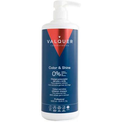 Valquer Color & Shine 0% Shampoo - Para Cabello Teñido - 1000ml Valquer Color & Shine 0% Shampoo - Para Cabello Teñido - 1000ml