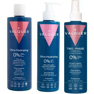 Valquer Professional Pack Hydratant Capillaire - Soins pour cheveux secs Valquer Professional Pack Hydratant Capillaire - Soins pour cheveux secs