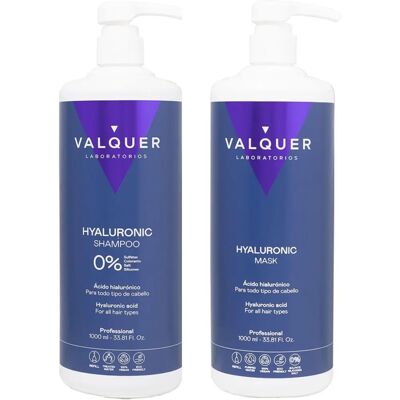 Valquer Hyaluronsäure Haarpflege-Set - Shampoo & Maske - 1000ml Valquer Hyaluronsäure Haarpflege-Set - Shampoo & Maske - 1000ml