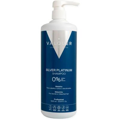 Valquer Silber Platin Shampoo - Neutralisiert Gelb Töne - 1L Valquer Silber Platin Shampoo - Neutralisiert Gelb Töne - 1L