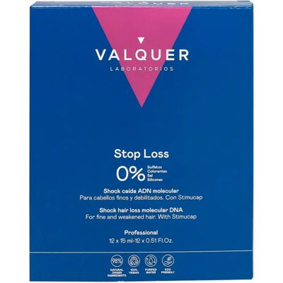 Valquer Shock Caida Adn Molecular 12 Pack - Traitement Capillaire - Bleu Valquer Shock Caida Adn Molecular 12 Pack - Traitement Capillaire - Bleu