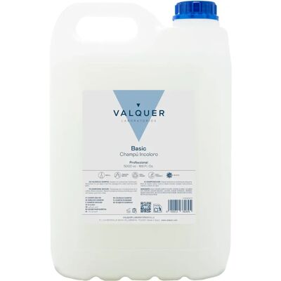 Valquer Professionelles Farbloses Shampoo - 5L - Für Berufsanwendung Valquer Professionelles Farbloses Shampoo - 5L - Für Berufsanwendung