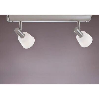Cristalrecord - Tira de 2 luces Níquel satinado - Iluminación Cristalrecord - Tira de 2 luces Níquel satinado - Iluminación