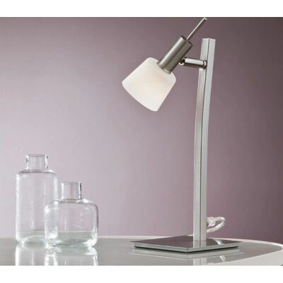 Cristalrecord Modelo 035-2200-1-053 Lámpara de mesa níquel satinado Cristalrecord Modelo 035-2200-1-053 Lámpara de mesa níquel satinado