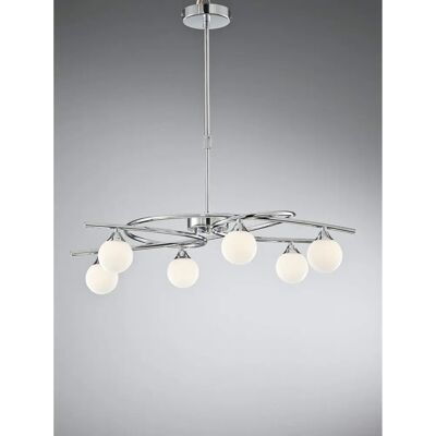 CristalRecord Níquel Lámpara de Techo 6 Luces - Lámpara de Techo CristalRecord Níquel Lámpara de Techo 6 Luces - Lámpara de Techo