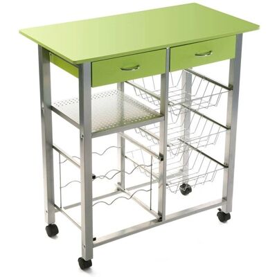 VERSA Leicester Carrello cucina con ruote e cassetti - Spazio cucina VERSA Leicester Carrello cucina con ruote e cassetti - Spazio cucina