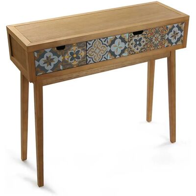 Table Console Versa Alfama - Décoration Entrée Bois de Pin Table Console Versa Alfama - Décoration Entrée Bois de Pin