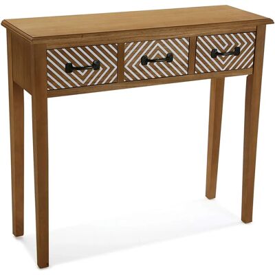 Console Versa Severn - Style Rustique, Bois de Pin, 80x30x90.5cm Console Versa Severn - Style Rustique, Bois de Pin, 80x30x90.5cm