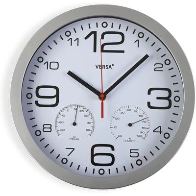 BIGBUY HOME Vintage Wall Clock - Aluminum and Glass - Modern Design BIGBUY HOME Vintage Wall Clock - Aluminum and Glass - Modern Design