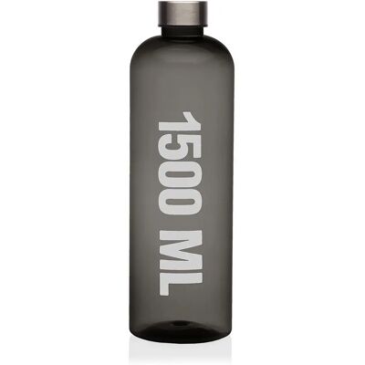 Versa VS-22080008 Botella de agua de acero gris y poliestireno - Botella de agua Versa VS-22080008 Botella de agua de acero gris y poliestireno - Botella de agua