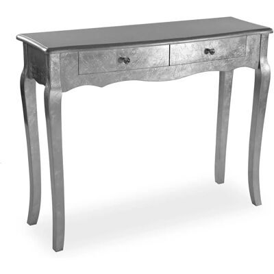 Versa 21260085 Table d'Appoint Argentée - Console Versa 21260085 Table d'Appoint Argentée - Console