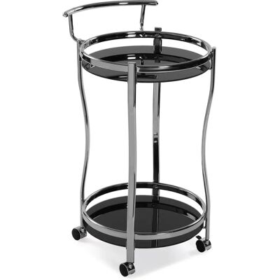 VERSA Driana - Chariot de Cuisine Gain de Place au Style Glam - Convient pour Salle à Manger ou Salon VERSA Driana - Chariot de Cuisine Gain de Place au Style Glam - Convient pour Salle à Manger ou Salon