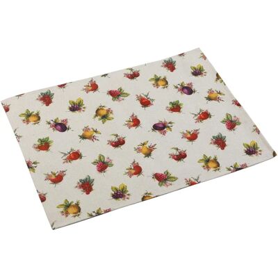 Set de Tapis de Table en Polyester Fraise Versa - 6 pcs Set de Tapis de Table en Polyester Fraise Versa - 6 pcs