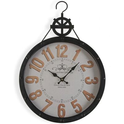 Orologio da Parete Rotondo in Metallo Bianco Versa 18191138 - Orologio da Parete Orologio da Parete Rotondo in Metallo Bianco Versa 18191138 - Orologio da Parete