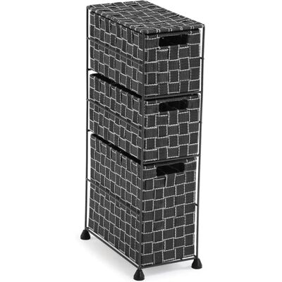 Versa Nilo Rangement Salle de Bain - 3 Cestas - 57x15.5x28cm Versa Nilo Rangement Salle de Bain - 3 Cestas - 57x15.5x28cm