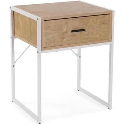 Versa 21300068 Nachttisch - Holz, Hellbraun & Schwarz Versa 21300068 Nachttisch - Holz, Hellbraun & Schwarz