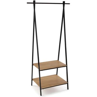 Portemanteau Versa - Style Industriel 150x45x75 cm - Noir Portemanteau Versa - Style Industriel 150x45x75 cm - Noir