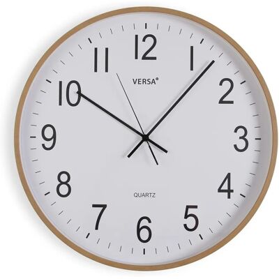 Zegar ścienny Versa Cichy Plastik MDF Drewno 50x50cm - Zegar Ścienny Zegar ścienny Versa Cichy Plastik MDF Drewno 50x50cm - Zegar Ścienny