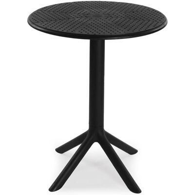 Versa Mesa Auxiliar Estilo Moderno - 75cm Plástico Blanco Versa Mesa Auxiliar Estilo Moderno - 75cm Plástico Blanco