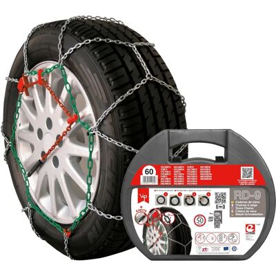 ERMA Schneeketten - 9 mm Glieder - Robust Stahl - Schneekette ERMA Schneeketten - 9 mm Glieder - Robust Stahl - Schneekette