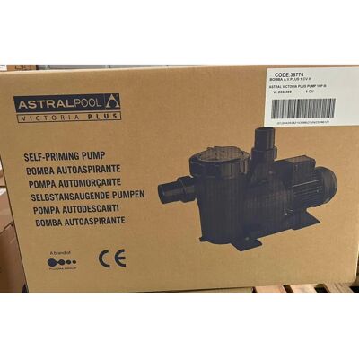Astralpool Victoria Plus Poolpumpe - 16000 L/h, 0,73 kW, Schwarz Astralpool Victoria Plus Poolpumpe - 16000 L/h, 0,73 kW, Schwarz