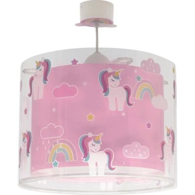 Plafonnier Rose Unicorns Dalber - E27 LED 15W - Publicité Plafonnier Rose Unicorns Dalber - E27 LED 15W - Publicité