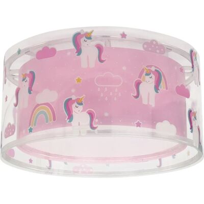 Lampada soffitto unicorno rosa Dalber - Illuminazione Lampada soffitto unicorno rosa Dalber - Illuminazione
