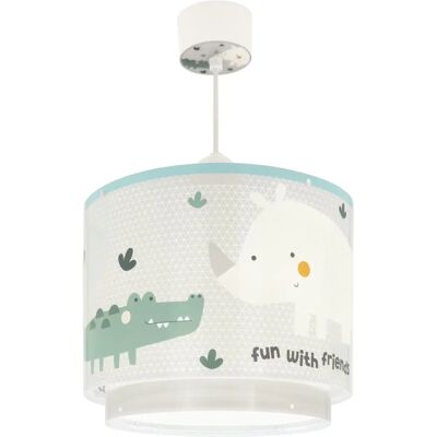 DALBER Kinder Deckenlampe - Rhino & Croco - Sicher & Kreativ Licht DALBER Kinder Deckenlampe - Rhino & Croco - Sicher & Kreativ Licht