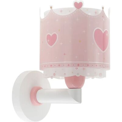 Lampa ścienna Little Queen - Dekoracja dziecięca Różowa Lampa ścienna Little Queen - Dekoracja dziecięca Różowa
