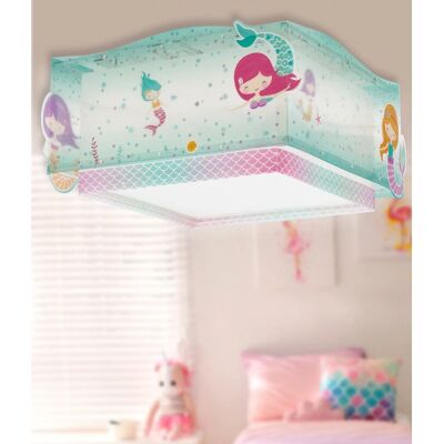 Lampa sufitowa Syreny Dalber - LED 30W - E27 - Dekoracja dziecięca Lampa sufitowa Syreny Dalber - LED 30W - E27 - Dekoracja dziecięca
