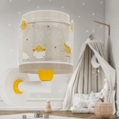 Luce da parete Baby Chick DALBER - Design per bambini con doppio schermo trasparente Luce da parete Baby Chick DALBER - Design per bambini con doppio schermo trasparente