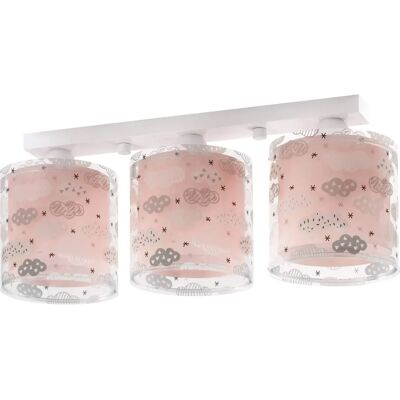 Dalber Cloud Pink 3-Lichter Deckenleuchte - Kinderzimmerdekor Dalber Cloud Pink 3-Lichter Deckenleuchte - Kinderzimmerdekor