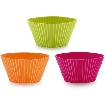 Set de 6 Moules à Muffins en Silicone 10Cm - Ustensiles de Cuisson Set de 6 Moules à Muffins en Silicone 10Cm - Ustensiles de Cuisson