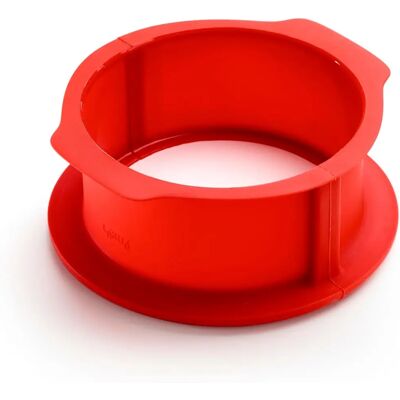 Lekue Rote Charlotte Kuchenform - 18cm, Silikon, Abnehmbar Lekue Rote Charlotte Kuchenform - 18cm, Silikon, Abnehmbar