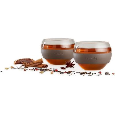 Lékué Lekue vaso de té » Juego de tazas de té cómodo de 2« Lékué Lekue vaso de té » Juego de tazas de té cómodo de 2«