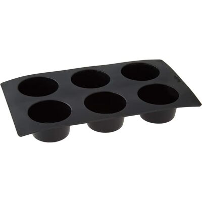 Forma para Muffins Lékué Preto 6 Porções Forma para Muffins Lékué Preto 6 Porções