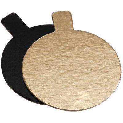 Garcia de Pou - 147.20 - Negro - Oro Redondo - Base para pasteles Garcia de Pou - 147.20 - Negro - Oro Redondo - Base para pasteles