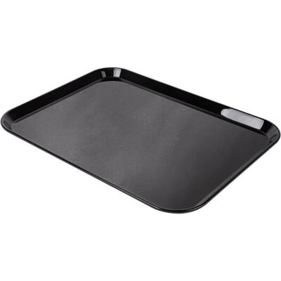 Bandeja de servicio de comida García de Pou 156.66 - Rectangular Negra Bandeja de servicio de comida García de Pou 156.66 - Rectangular Negra