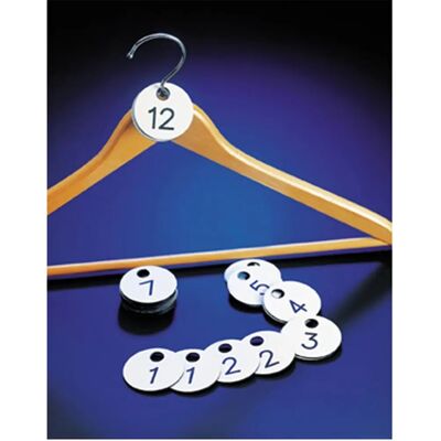Garcia de Pou Modelo - Números de armário - PVC Branco 4,5cm Garcia de Pou Modelo - Números de armário - PVC Branco 4,5cm