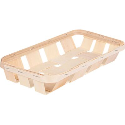 Garcia de Pou - 180.58 - Madera rectangular - Natural - Serving basket Garcia de Pou - 180.58 - Madera rectangular - Natural - Serving basket