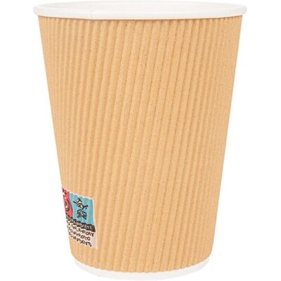 Garcia de Pou - 360 ml Doble pared - Marrón - Vaso desechable Garcia de Pou - 360 ml Doble pared - Marrón - Vaso desechable