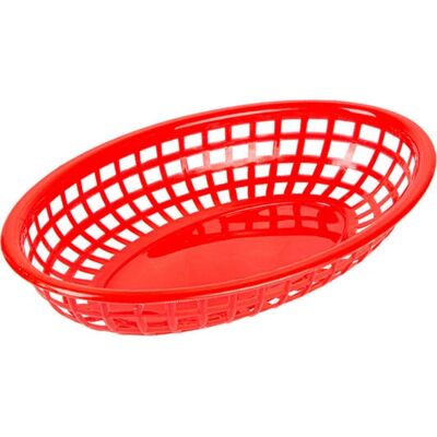 Garcia de Pou - 208.54 - Ovale - Rosso - Serving basket Garcia de Pou - 208.54 - Ovale - Rosso - Serving basket
