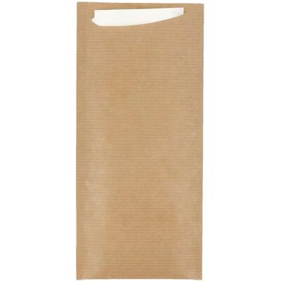 García de Pou 250 Units Cutlery Bags & Napkins - Natural Kraft - Catering Supplies García de Pou 250 Units Cutlery Bags & Napkins - Natural Kraft - Catering Supplies
