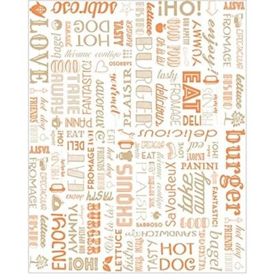 García de Pou 1000 Unités - Papier Fast Food Antigrasse 35 G/M2 28x34 cm Orange - Emballage Alimentaire García de Pou 1000 Unités - Papier Fast Food Antigrasse 35 G/M2 28x34 cm Orange - Emballage Alimentaire