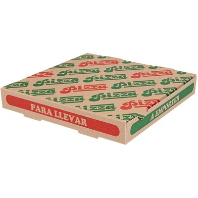 García de Pou - THEPACK 330G/m2 26x26x3.8cm - Pizza box García de Pou - THEPACK 330G/m2 26x26x3.8cm - Pizza box